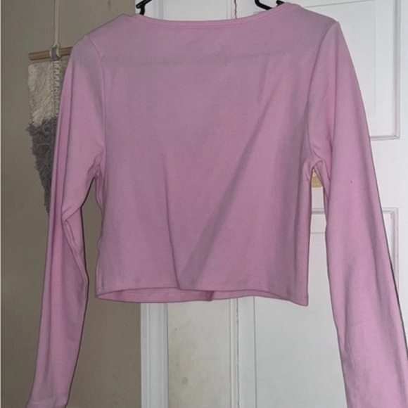 Forever 21 X Barbie Longsleeve Cropped Top - Picture 3 of 3